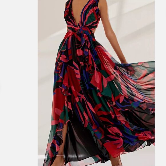 PatBO Cut-Out Maxi Dress Size 4 - Picture 1 of 7